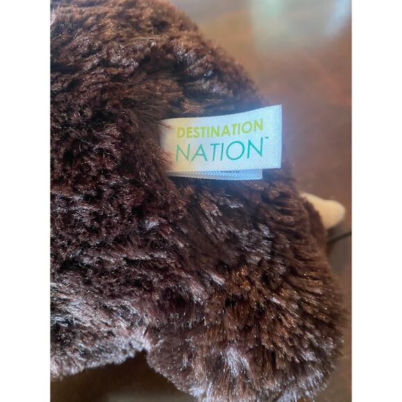 Destination Nation Monkey Plush Sitting Champ Stuffed Animal Aurora World - Picture 3 of 5